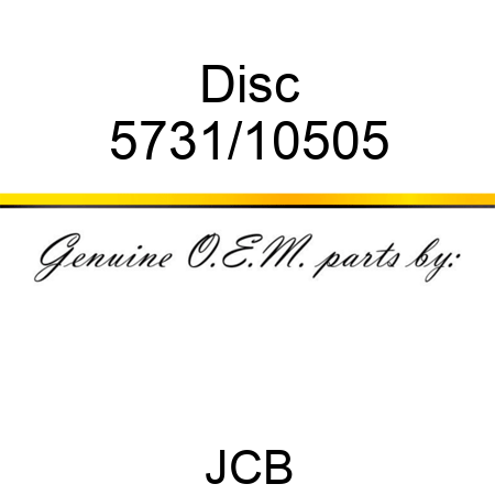 Disc 5731/10505