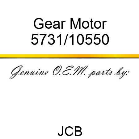 Gear Motor 5731/10550