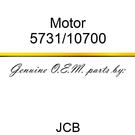 Motor 5731/10700
