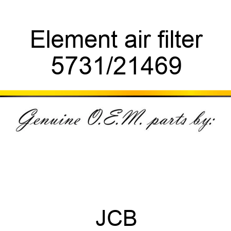 Element, air filter 5731/21469