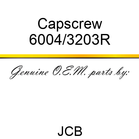 Capscrew 6004/3203R