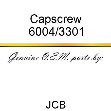 Capscrew 6004/3301
