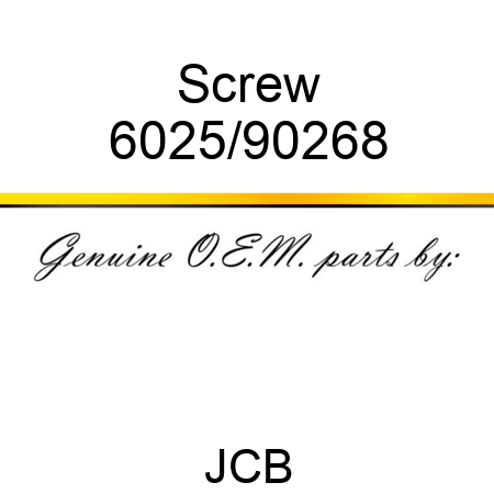 Screw 6025/90268