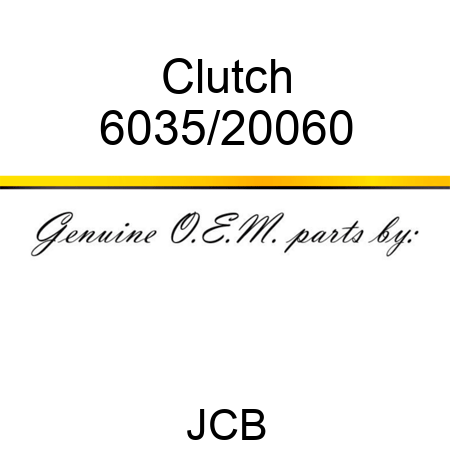 Clutch 6035/20060