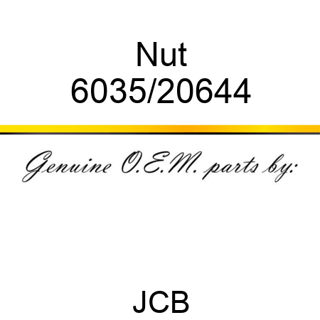 Nut 6035/20644