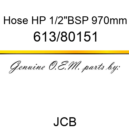 Hose, HP 1/2