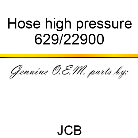 Hose, high pressure 629/22900