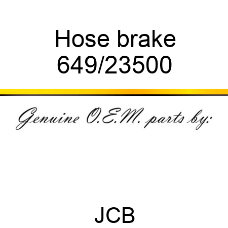 Hose, brake 649/23500