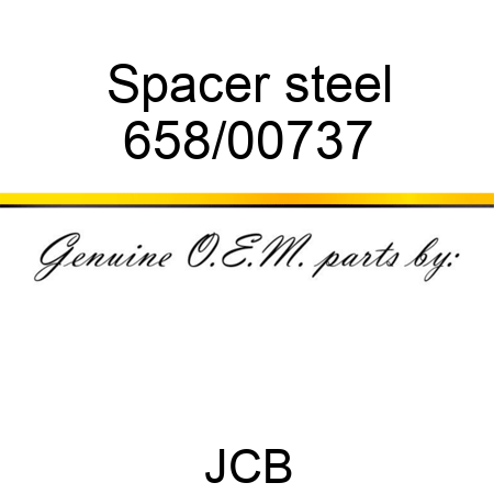 Spacer, steel 658/00737