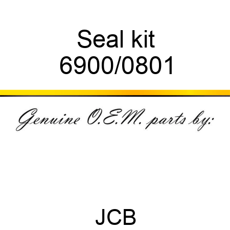Seal, kit 6900/0801