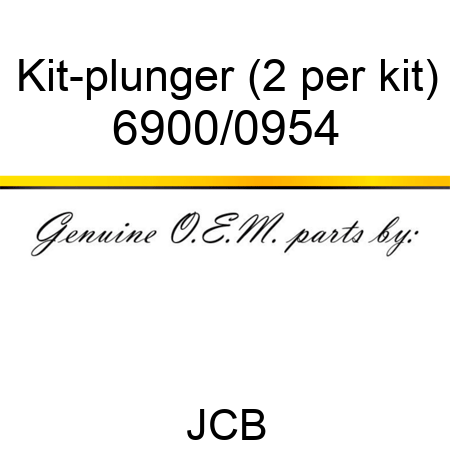 Kit-plunger, (2 per kit) 6900/0954