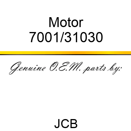 Motor 7001/31030