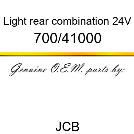 Light, rear combination, 24V 700/41000