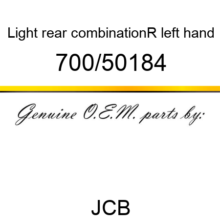 Light, rear combinationR, left hand 700/50184