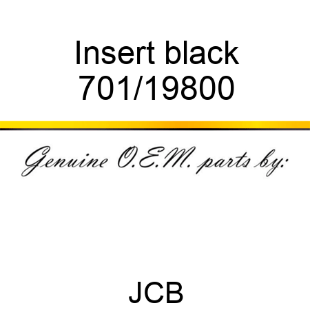 Insert, black 701/19800