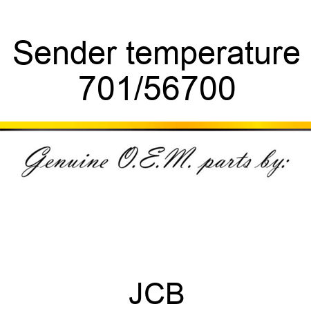 Sender, temperature 701/56700