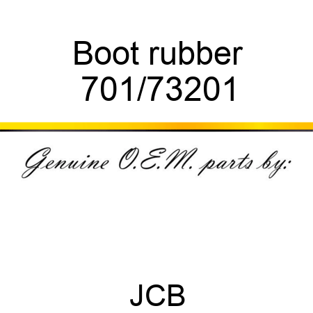 Boot, rubber 701/73201