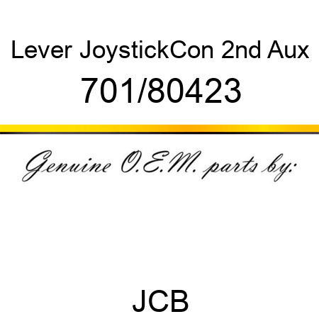 Lever, Joystick,Con 2nd Aux 701/80423