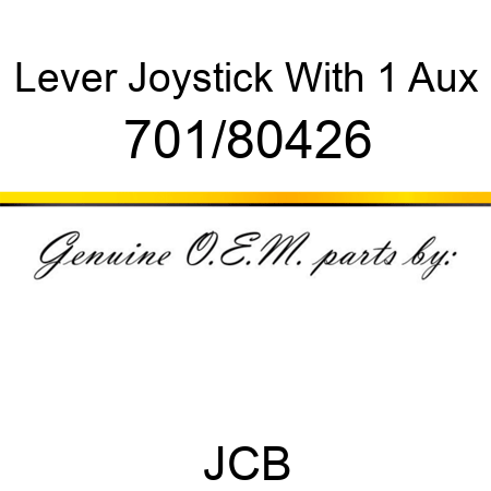 Lever, Joystick With 1 Aux 701/80426