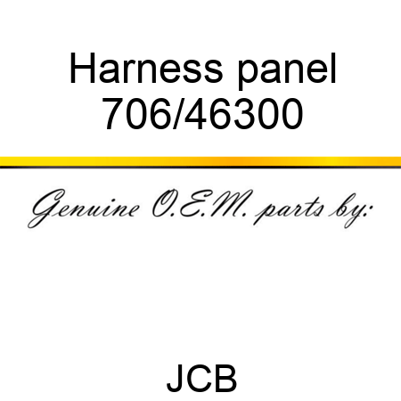 Harness, panel 706/46300