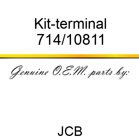 Kit-terminal 714/10811