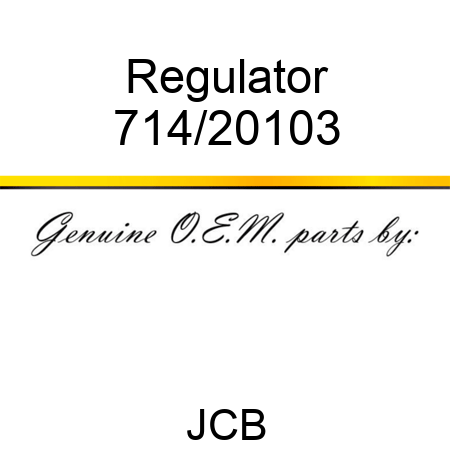 Regulator 714/20103