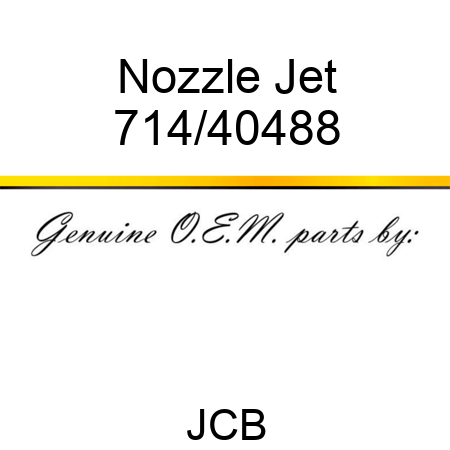 Nozzle, Jet 714/40488