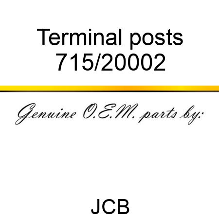 Terminal, posts 715/20002