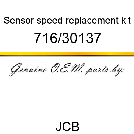 Sensor, speed, replacement kit 716/30137