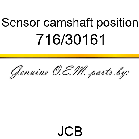 Sensor, camshaft position 716/30161