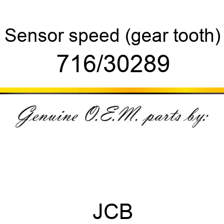 Sensor, speed (gear tooth) 716/30289