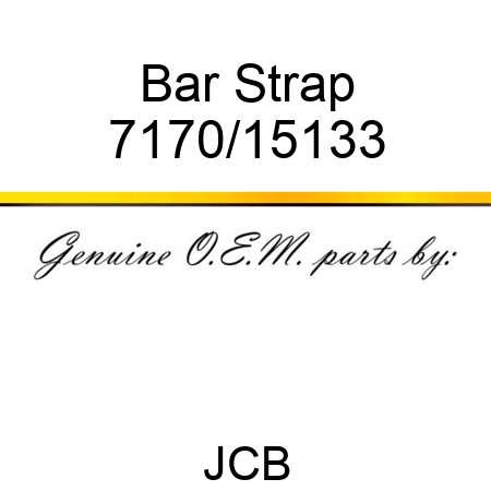 Bar, Strap 7170/15133
