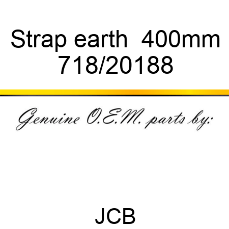 Strap, earth  400mm 718/20188