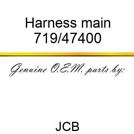 Harness, main 719/47400