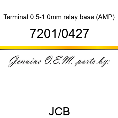 Terminal, 0.5-1.0mm, relay base (AMP) 7201/0427