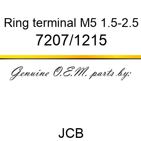 Ring, terminal M5 1.5-2.5 7207/1215