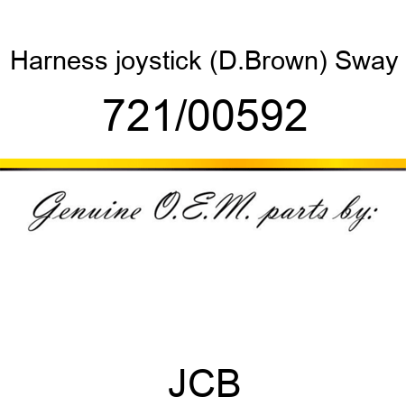 Harness, joystick (D.Brown), Sway 721/00592