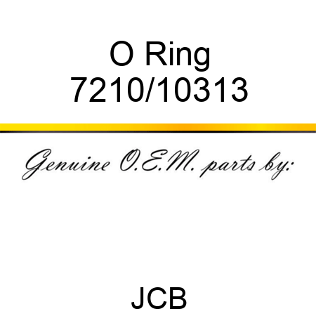 O Ring 7210/10313