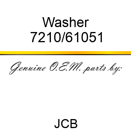 Washer 7210/61051