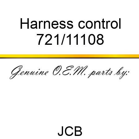 Harness, control 721/11108
