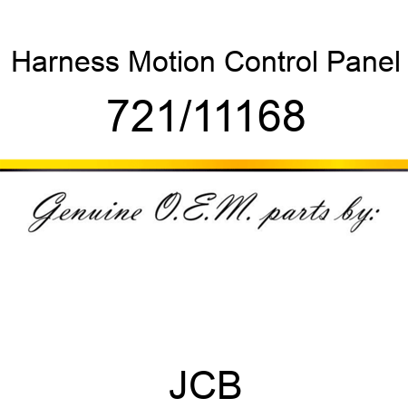 Harness, Motion Control, Panel 721/11168
