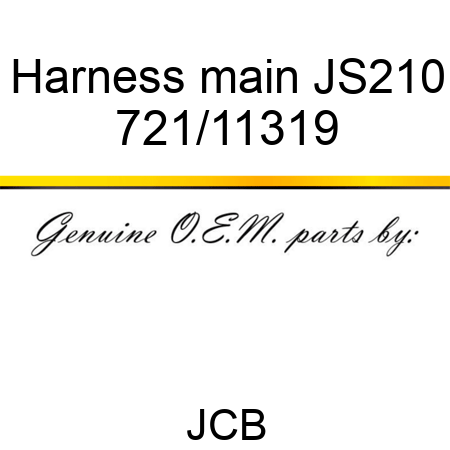 Harness, main, JS210 721/11319