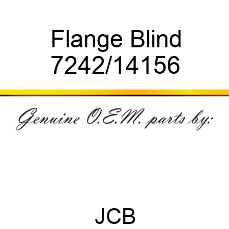 Flange, Blind 7242/14156
