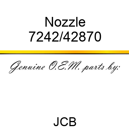 Nozzle 7242/42870