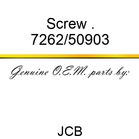 Screw, . 7262/50903