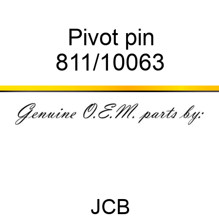 Pivot, pin 811/10063