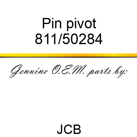 Pin, pivot 811/50284