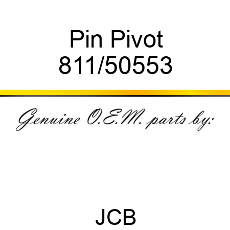 Pin, Pivot 811/50553