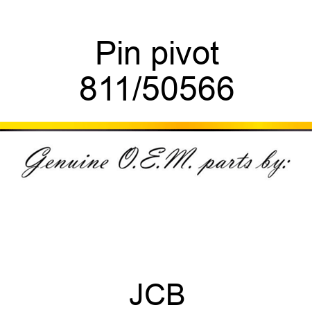 Pin, pivot 811/50566