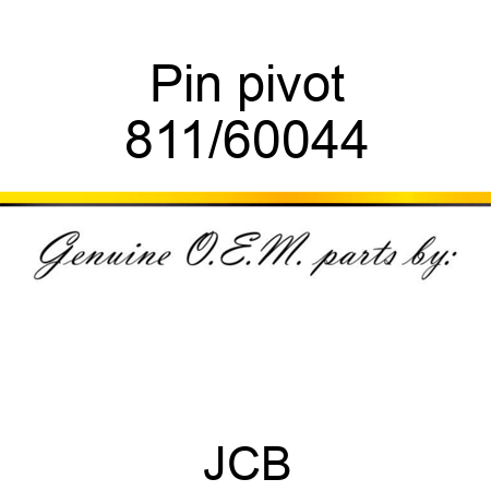 Pin, pivot 811/60044